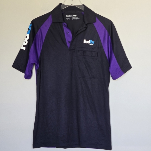 NEW Fed Ex Federal Express Uniform Halloween Costume Men's Pullover Polo Shirt S - Picture 8 of 8